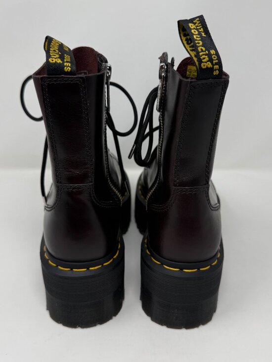 Dr Martens Jadon Max Oxblood Platform Combat Boots - Picture 4 of 6